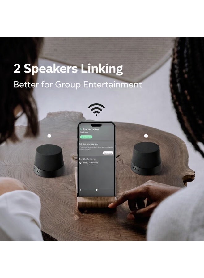 Sisily Magnetic Bluetooth Speaker | 20W 360° Surround Sound | IPX6 Waterproof Portable Speaker | 20H Playtime | 2-in-1 Phone Stand | Type-C Rechargeable | Stereo Pairing for Outdoor Camping Party - Image 3